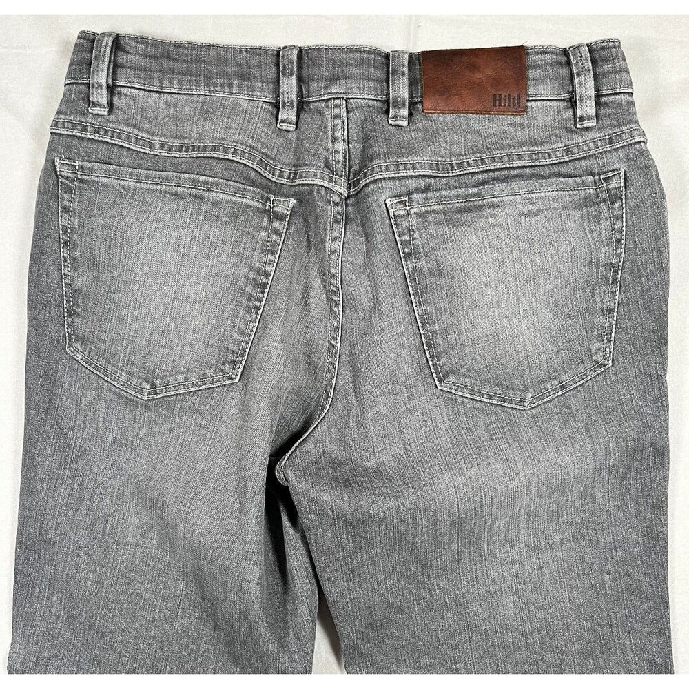 Hiltl Dude Men's 33/34 Gray Contemporary Fit Casual Denim Jeans - Picture 4 of 7
